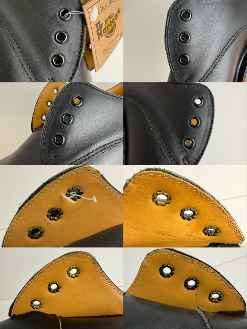 Vintage Dr. Martens England Black Greasy Leather Gibson Oxfords UK 8 - Picture 16 of 16